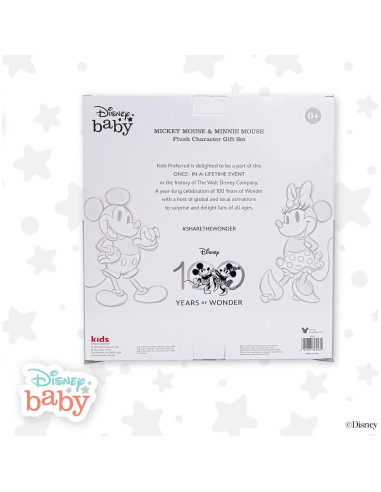 Conjunto de Peluches Mickey y Minnie 40 cm Kids Preferred