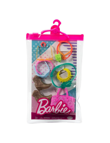 Accesorios Barbie del Oeste Mattel 11 Piezas para Muñecas