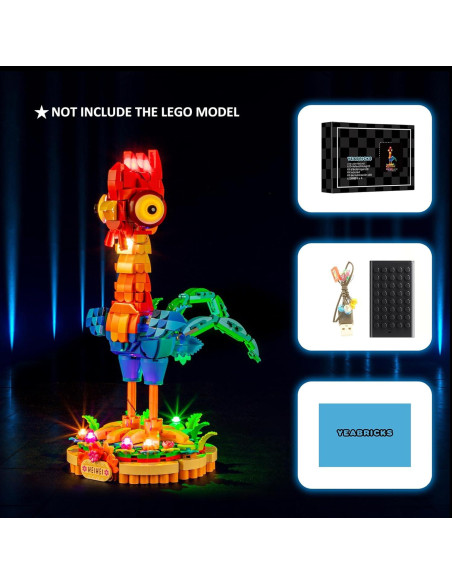 Kit de Luz LED YEABRICKS para Bloques Disney Heihei 43272
