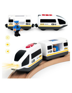 Tren Eléctrico Operado por Batería WOOD CITY para Niños