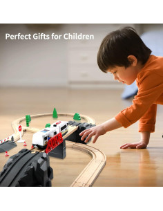 Tren Eléctrico Operado por Batería WOOD CITY para Niños 2