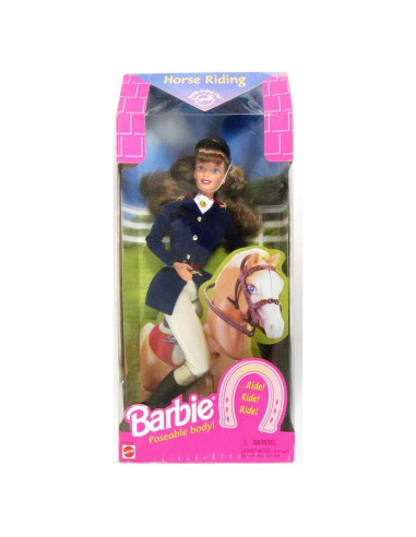 Barbie Equitación Mattel Cuerpo Poseable 32.5 cm