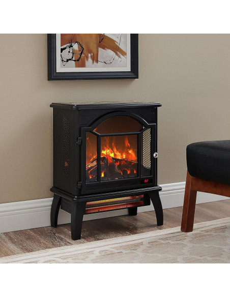 Calefactor Chimenea Eléctrica KUIKUI 1500W Control Remoto