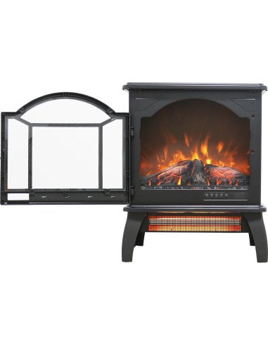 Calefactor Chimenea Eléctrica KUIKUI 1500W Control Remoto