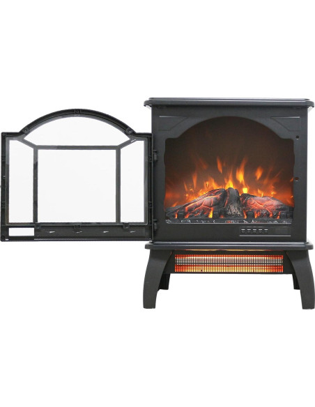 Calefactor Chimenea Eléctrica KUIKUI 1500W Control Remoto