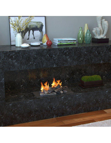 Troncos de Cerámica Youlian 8 Piezas para Chimenea