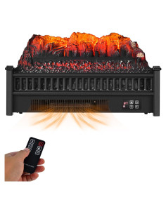 Conjunto de troncos eléctricos ORALNER 58 cm con control remoto