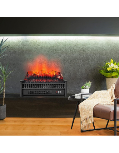 Conjunto de troncos eléctricos ORALNER 58 cm con control remoto