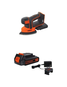 Lijadora Eléctrica BLACK+DECKER 20V MAX con Batería y Cargador