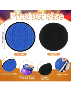 3 Toallas de Boliche Doble Cara HunnmingRe Suede 20 cm 2