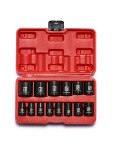 Juego de Enchufes de Impacto 14 Piezas MIXPOWER 1/2" CR-V