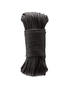 Cuerda Paracord Amazon Basics 550 Tipo III 30m Nylon Negro