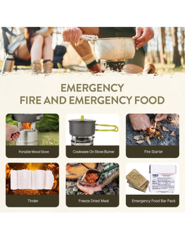 Kit de Supervivencia TacPreps 45L con Primeros Auxilios