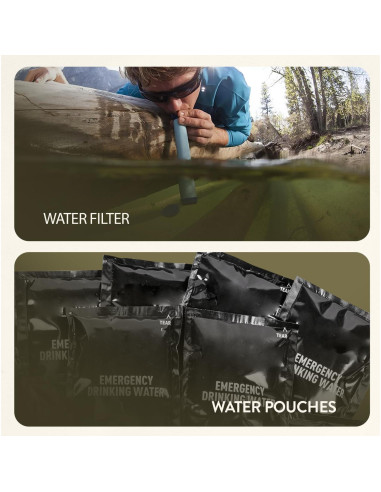 Kit de Supervivencia TacPreps 45L con Primeros Auxilios