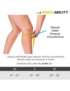 Faja de Rodilla Infantil BraceAbility - Soporte Tendón Patelar 2