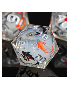 Conjunto de Dados de Resina KERWELLSI 7 Piezas D&D con Estuche