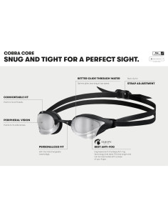 Gafas de Natación Arena Cobra Core Swipe Espejadas Unisex 2