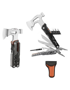 Hacha de Camping Multiherramienta GladJoJoY 17 en 1 Plegable