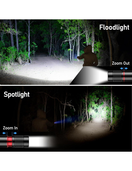 Linterna Recargable Blukar K9132 LED 1800mAh Zoomable