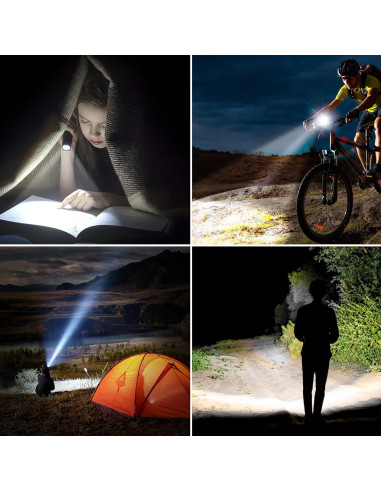 Linterna Recargable Blukar K9132 LED 1800mAh Zoomable