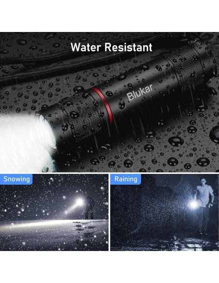 Linterna Recargable Blukar K9132 LED 1800mAh Zoomable