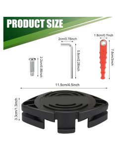 Cabezas de Repuesto Policarbonato RS-136 Black Decker + 12 Cuchillas 2