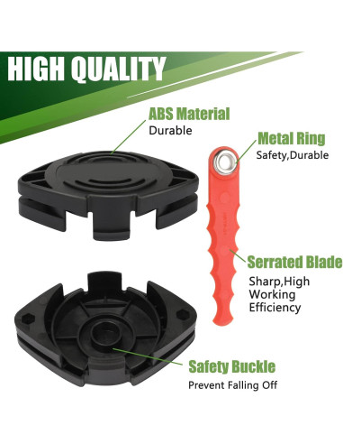 Cabezas de Repuesto Policarbonato RS-136 Black Decker + 12 Cuchillas