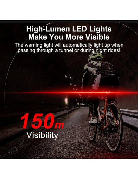 Antfire Luz Trasera Inteligente con Alarma 110 dB para Bicicleta