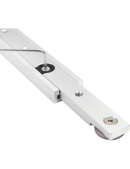 Barra de Inglete de Aluminio KETIPED 300mm Plata para Sierra