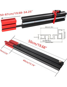 Cerca Ingletadora de Aluminio JCFANTS 75mm con Medidor Láser 2