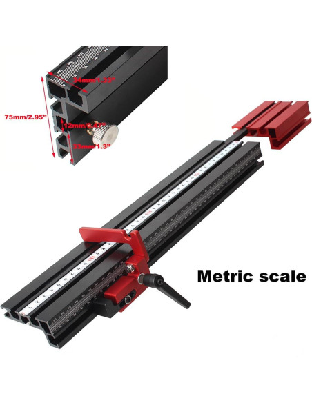 Cerca Ingletadora de Aluminio JCFANTS 75mm con Medidor Láser