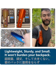 Pala Ultraligera NACETURE para Senderismo - Aluminio, 27g 2