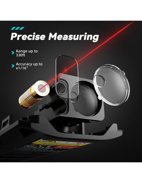 Medidor Láser MiLESEEY S7 100m Pantalla Color IP65 Recargable