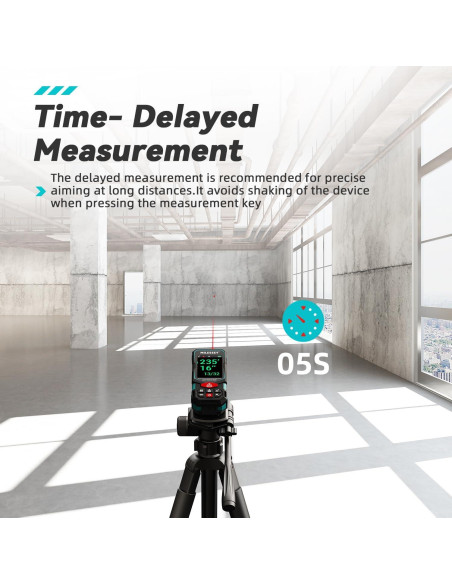 Medidor Láser MiLESEEY S7 100m Pantalla Color IP65 Recargable