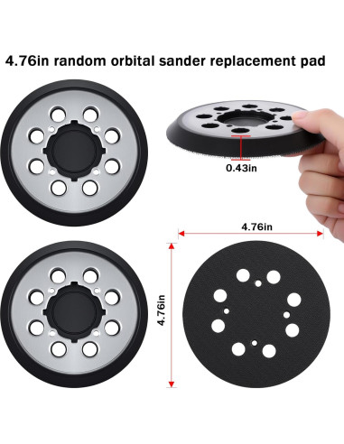 Almohadilla de Reemplazo IPELY 5" para Lijadoras DEWALT