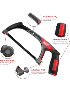 Sierra de Mano Pro HAUTMEC 15cm Ajustable para Metal y Madera 2