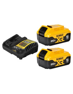 Kit de Carga DEWALT 20V MAX con 2 Baterías 5Ah y Cargador