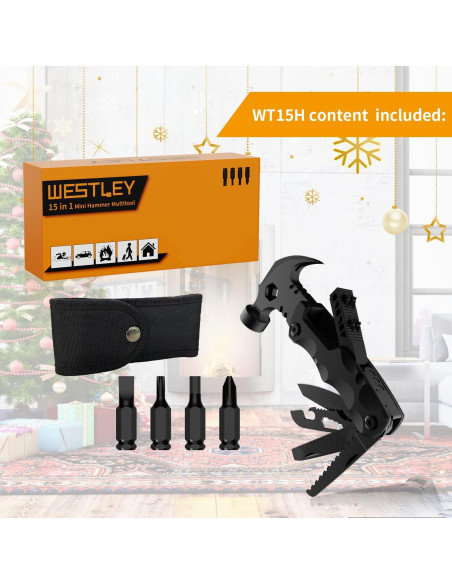 Multiherramienta WESTLEY WT15H 15 en 1 para Camping