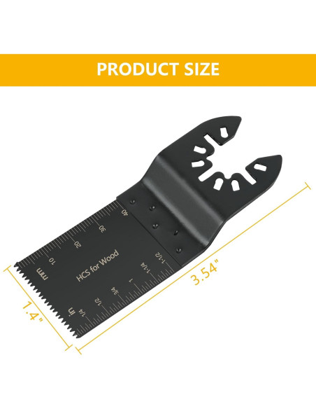100 Cuchillas de Sierra Oscilante CaRoller para Madera y Metal