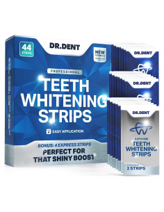 Tiras Blanqueadoras de Dientes DRDENT - 44 Tiras - Sin Sensibilidad