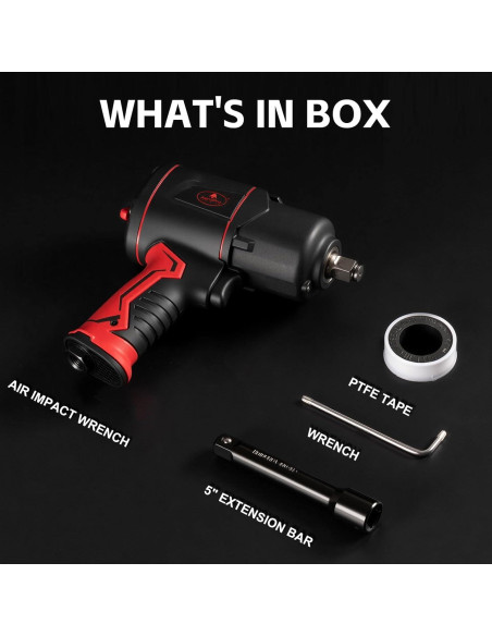 Llave de Impacto Neumática AEROPRO A315 1870.5 Nm Ligera