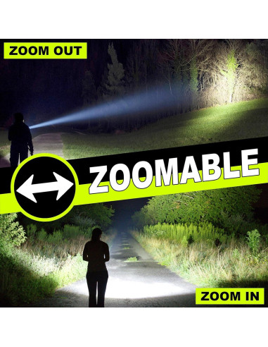 Linterna Recargable Iodoo 5000 Lúmenes Luz LED UV