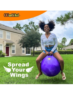 Bola Saltarina WALIKI Púrpura 75 cm para Niños y Terapia 2