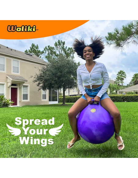 Bola Saltarina WALIKI Púrpura 75 cm para Niños y Terapia
