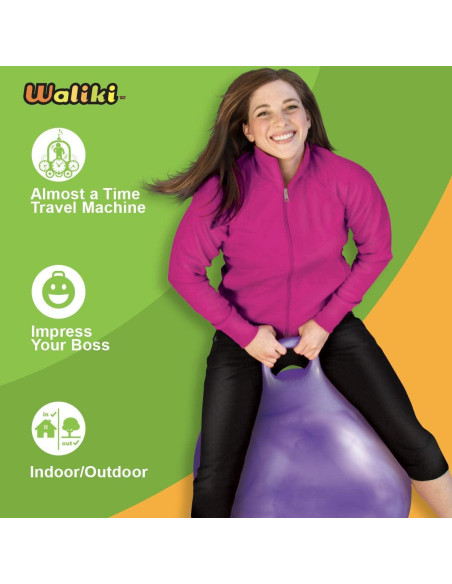 Bola Saltarina WALIKI Púrpura 75 cm para Niños y Terapia