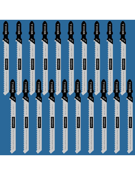 Cuchillas de sierra de calar T Shank GINEPAN T101BR 20PCS