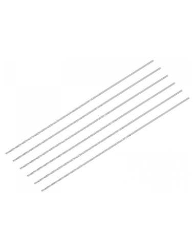 Brocas de Tornillo Extra Largas uxcell 1.5mm x 160mm HSS 6 Pcs