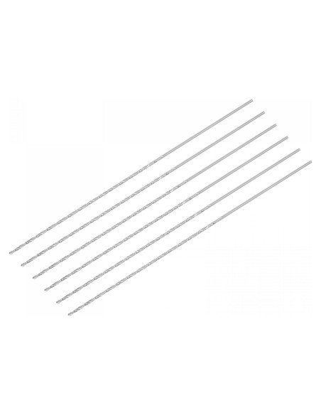Brocas de Tornillo Extra Largas uxcell 1.5mm x 160mm HSS 6 Pcs