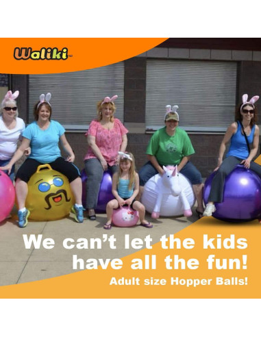Bola Saltarina WALIKI Púrpura 75 cm para Niños y Terapia