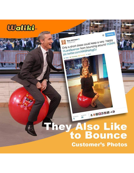 Bola Saltarina WALIKI Púrpura 75 cm para Niños y Terapia